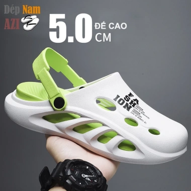 Dépsandal nam lỗ thoáng khí, đế êm chống trượt, ráo nước không hôi, giá 180.000đ