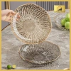 Đĩa Đựng Hoa Quả Trái Cây Nhựa Cao Cấp Hanmala Decor Vân Sóng Nghệ Thuật Sang Trọng