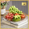 Đĩa Đựng Hoa Quả Trái Cây Nhựa Cao Cấp Hanmala Decor Vân Sóng Nghệ Thuật Sang Trọng 6
