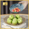 Đĩa Đựng Hoa Quả Trái Cây Nhựa Cao Cấp Hanmala Decor Vân Sóng Nghệ Thuật Sang Trọng 9