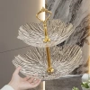 Đĩa Đựng Trái Cây 2-3 Tầng Vân Kim Cương Trong Suốt - Khay Bánh Kẹo Mứt Tết 110k 3