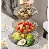 Đĩa Đựng Trái Cây 2-3 Tầng Vân Kim Cương Trong Suốt - Khay Bánh Kẹo Mứt Tết 110k 7
