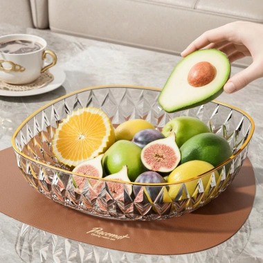 Đĩa Đựng Trái Cây Vân Kim Cương LEMON – Nhựa ABS, Đĩa Bánh Kẹo Tết 2.026, Giá 55.000₫ 9