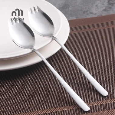 Dĩa Inox 304 Hộ Gia Đình Spork Thìa Salad Bánh Trái Cây Nĩa Tây Bộ Đồ Ăn 33.990₫