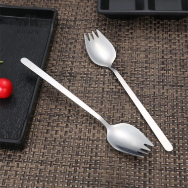 Dĩa Inox 304 Hộ Gia Đình Spork Thìa Salad Bánh Trái Cây Nĩa Tây Bộ Đồ Ăn 33.990₫