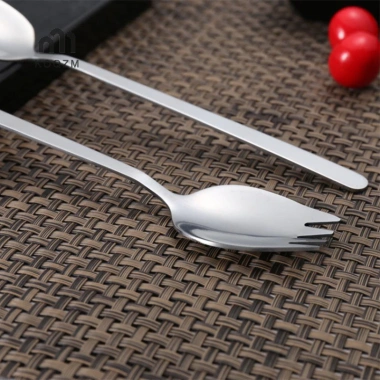 Dĩa Inox 304 Hộ Gia Đình Spork Thìa Salad Bánh Trái Cây Nĩa Tây Bộ Đồ Ăn 33.990₫