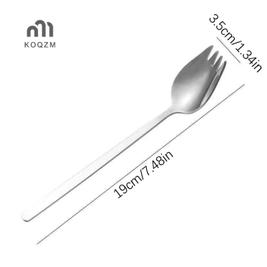 Dĩa Inox 304 Hộ Gia Đình Spork Thìa Salad Bánh Trái Cây Nĩa Tây Bộ Đồ Ăn 33.990₫