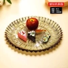 Đĩa thủy tinh 30cm decor bàn uống nước - Khay sang trọng đựng hoa quả, bánh kẹo, giá ưu đãi 85.500₫ 4