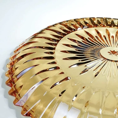 Đĩa thủy tinh 30cm decor bàn uống nước - Khay sang trọng đựng hoa quả, bánh kẹo, giá ưu đãi 85.500₫ 6
