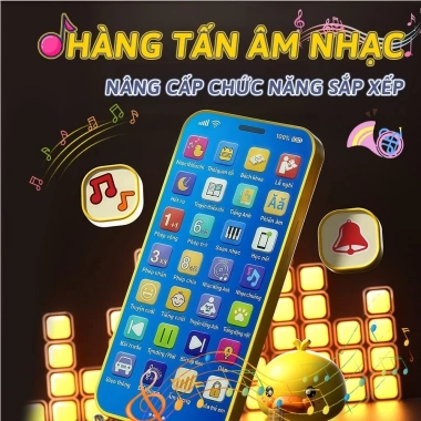 Điện thoại đồ chơi trẻ em giáo dục, bài hát thiếu nhi LED nhạc sống động 38.955₫ 8