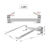DIGIMIX Giá Đỡ Laptop Macbook Kiêm Kê Tản Nhiệt Nhôm L200/L210 - Giá 220.000đ 2