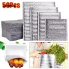 Ditipoo 50 Túi Giấy Nhôm Cách Nhiệt - Đựng Ấm Lạnh, Bảo Quản, Giao Thực Phẩm