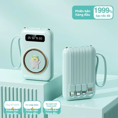 DNISHI sạc dự phòng 20.000mAh chính hãng kèm 4 dây sạc 4 màu giá 159.000 VND 6