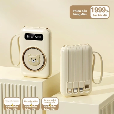 DNISHI sạc dự phòng 20.000mAh chính hãng kèm 4 dây sạc 4 màu giá 159.000 VND 8