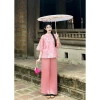 Đồ bộ đi chùa 2 lớp lụa voan tơ thêu hoa nổi Pháp phục, đính ngọc - Giá ưu đãi 275.752₫ 4