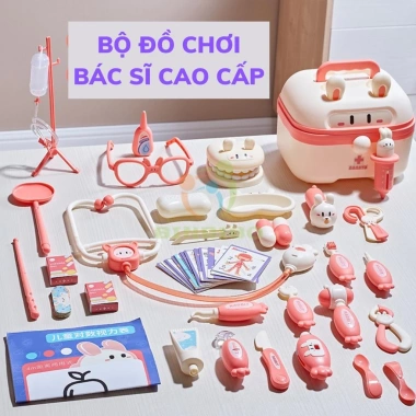 Đồ chơi bác sĩ bé trai gái - mô phỏng thiết bị y tế thật, nhập vai Binbibo 10 Đồ chơi bác sĩ bé trai gái - mô phỏng thiết bị y tế thật, nhập vai Binbibo 10
