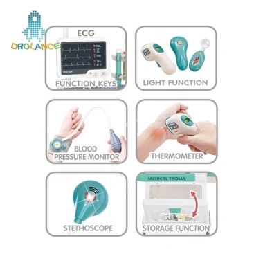 Đồ chơi bác sĩ cao cấp, kệ đẩy khám bệnh di động cho bé - Giá ưu đãi 364.999 VND