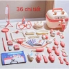 Đồ chơi bác sĩ cho bé – Xe cứu thương nhựa xanh hồng + bộ bác sĩ gỗ, giảm 141k