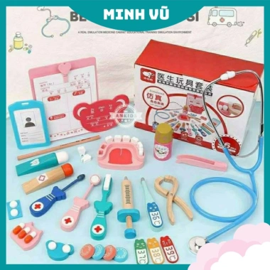 Đồ chơi bác sĩ gỗ - Hành trình hướng nghiệp thú vị, giá ưu đãi 164.000 VND