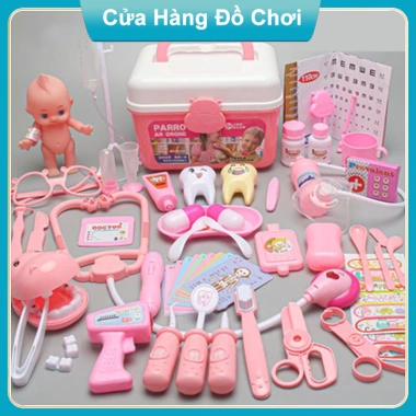 Đồ Chơi Bác Sĩ Trẻ Em 2-6 Tuổi - Hộp Y Tế, Tiêm Ống, Nhà Trò Chơi, Giá 50.960₫