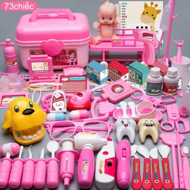 Đồ chơi bác sĩ trẻ em 2-6 tuổi - Hộp y tế y tá tiêm ống nghe, giảm giá 49.000₫ 8 Đồ chơi bác sĩ trẻ em 2-6 tuổi - Hộp y tế y tá tiêm ống nghe, giảm giá 49.000₫ 8