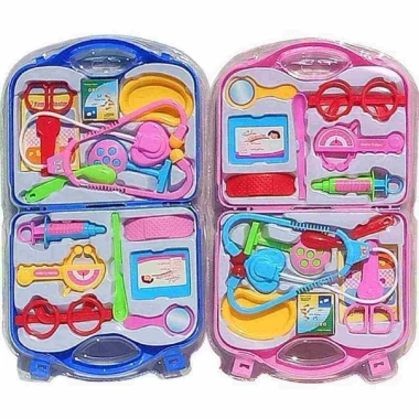 Đồ chơi bác sĩ trẻ em 2-6 tuổi - Hộp y tế y tá tiêm ống nghe, giảm giá 49.000₫