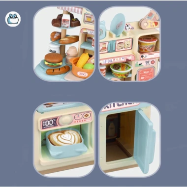 Đồ Chơi Bếp Nấu Ăn 2 Tầng - Bộ Nhà Bếp Bé Giá Chỉ 158.000 VNĐ - Phát Triển Kỹ Năng 5