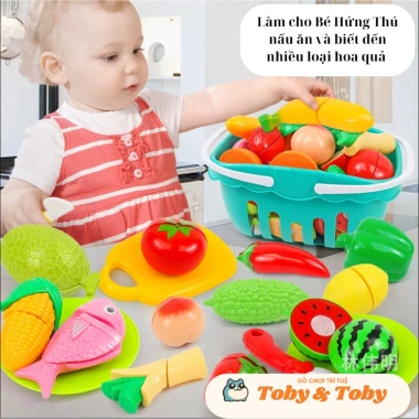 Đồ chơi cắt hoa quả, rau quả cho bé – An toàn, sáng tạo, chỉ 35.000đ từ TobyToys 2
