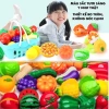 Đồ chơi cắt trái cây rau củ 30+ chi tiết cho bé - Nấu ăn ABS an toàn giỏ hoa quả 2