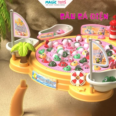 Đồ chơi câu cá điện trẻ em có nhạc kèm khay đựng cá – Giải trí, rèn luyện trí thông minh, giá ưu đãi 161.699 VND