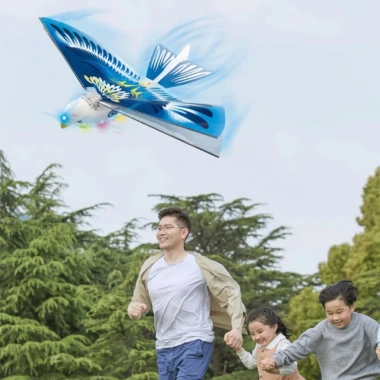 Đồ chơi chim máy bay vỗ cánh từ xa - Pin sạc, đèn LED, thông minh 2.026, giá 131k