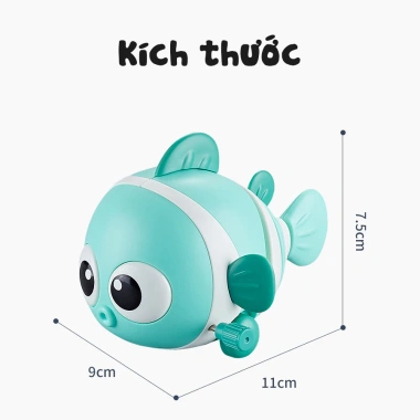 Đồ chơi chú cá hề chạy cót nhựa ABS an toàn quẫy đuôi vui nhộn giá 29.000 VND 6 Đồ chơi chú cá hề chạy cót nhựa ABS an toàn quẫy đuôi vui nhộn giá 29.000 VND 6