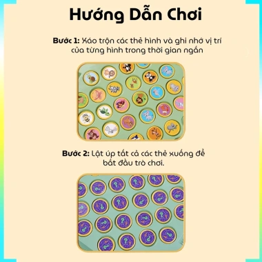 Đồ Chơi Cờ Lật Luyện Trí Nhớ Chủ Đề Động Vật & Trái Cây - Xếp Hình Giá 48.900₫ 3 Đồ Chơi Cờ Lật Luyện Trí Nhớ Chủ Đề Động Vật & Trái Cây - Xếp Hình Giá 48.900₫ 3