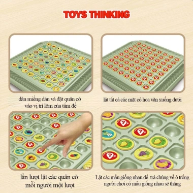 Đồ chơi Cờ lật trí nhớ ToysThinKing – Ghi nhớ màu sắc cho bé, 55.000đ