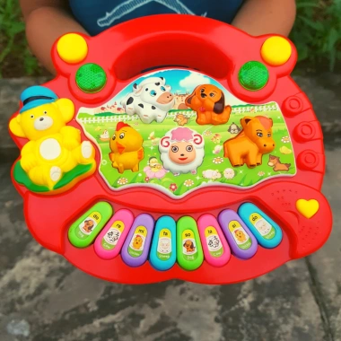 Đồ chơi Đàn Piano nông trại tiếng Anh có pin, phát nhạc và đèn sáng cho bé - MiniKids 85.000 VND 4