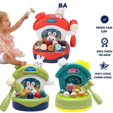 Đồ chơi đập chuột hình thỏ size lớn cho bé 0‑5 tuổi – Tiệm Nhà Mía, phát triển trí tuệ, giá chỉ 55.000₫ 5