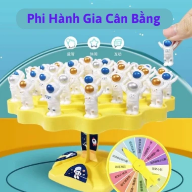 Đồ chơi giáo dục Ếch cân bằng - Cây xếp hình 50 phi hành gia, rèn luyện tư duy, cân bằng cơ thể, giảm giá 36.9k cho bé trai và bé gái 7