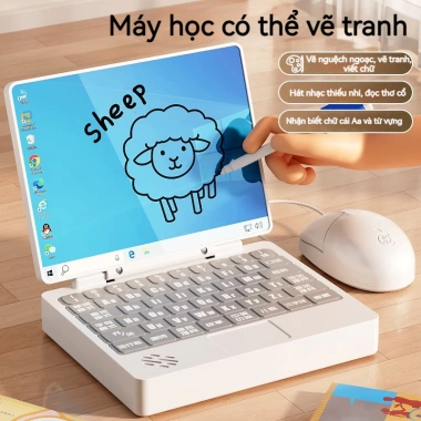 Đồ chơi giáo dục sớm Trẻ em mô phỏng máy tính xách tay Nam Nữ – Phát triển tư duy, quà sinh nhật, 136.000₫