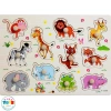 Đồ chơi gỗ bé HagykidHN - Bảng ghép hình núm gỗ 20x30cm dày to, giảm giá 16.000₫ 6