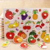 Đồ chơi gỗ bé HagykidHN - Bảng ghép hình núm gỗ 20x30cm dày to, giảm giá 16.000₫ 8