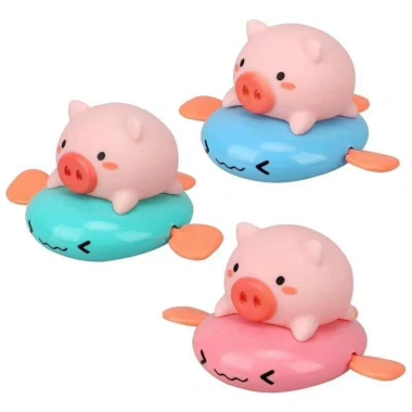 Đồ chơi Heo bơi, ván trượt bế – Vui tắm bồn cho bé, an toàn, chỉ 9.000đ 4