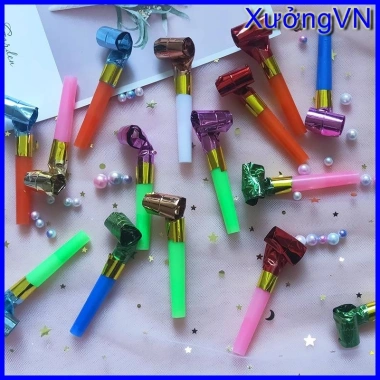 Đồ chơi kèn giấy thổi chúc mừng sinh nhật, picnic Giáng sinh Noel - giá 5.000₫