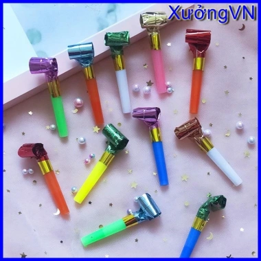 Đồ chơi kèn giấy thổi chúc mừng sinh nhật, picnic Giáng sinh Noel - giá 5.000₫