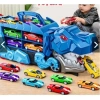 Đồ chơi khủng long nuốt ô tô, kèm 6 xe nhựa ABS an toàn cho bé mọi lứa tuổi 10