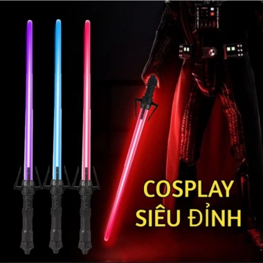 Đồ chơi kiếm ánh sáng thu gọn, cosplay, hóa trang cho bé – Giá chỉ 65.855 VND