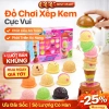 Đồ chơi làm kem cho bé trai và bé gái, bếp ăn giả lập, rèn trí, 90.000₫