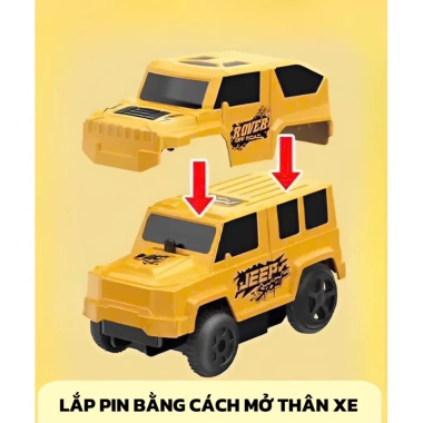 Đồ chơi lắp ghép đường ray xe ô tô và tàu hỏa, chạy trên ray - Giá chỉ 37.000₫