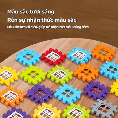 Đồ Chơi Lắp Ghép Khối Xây Dựng – Xếp Hình DIY Giáo Dục, Sáng Tạo, Giá 33.000₫ (Giảm từ 39.930₫)