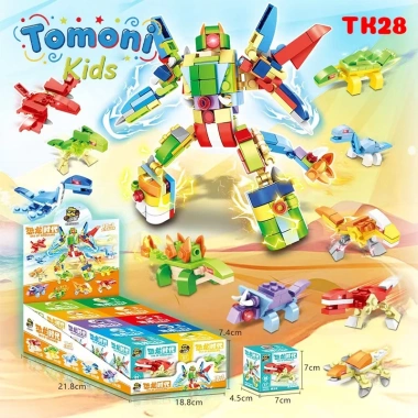Đồ Chơi Lắp Ráp Mini 10 Hộp - Xếp Hình Khủng Long Cho Bé Trai | Tomoni Kids Giảm Giá 95.000 VND