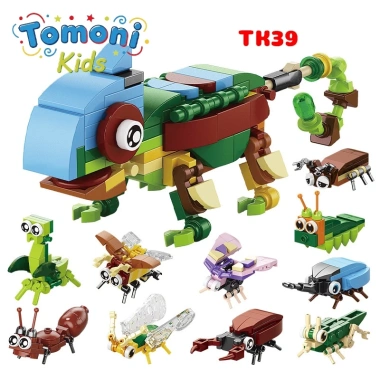 Đồ Chơi Lắp Ráp Mini 10 Hộp - Xếp Hình Khủng Long Cho Bé Trai | Tomoni Kids Giảm Giá 95.000 VND